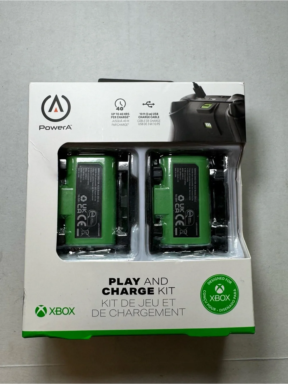 New PowerA Xbox Play & Charge Kit Dual Battery Pack